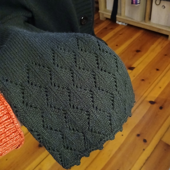 Bisou Bisou Black Shawl Collar Cardigan - Picture 3 of 4